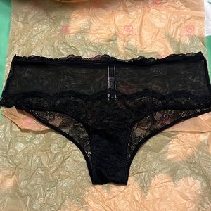 Victoria’s Secret black see through and lace panty